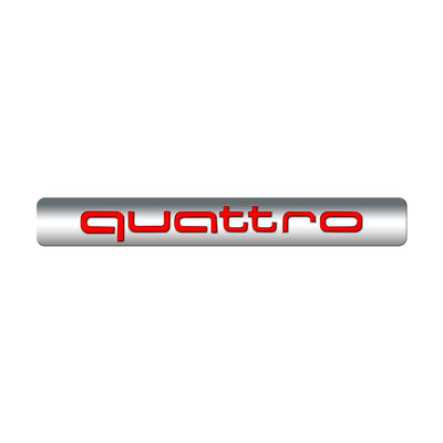 Logo Quattro Audi Emblème Intérieur Plusieurs Tailles - vue de dessus - Becquet Voiture