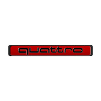 Logo Quattro Audi Emblème Intérieur Plusieurs Tailles - vue de face 2 - Becquet Voiture