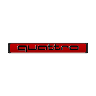 Logo Quattro Audi Emblème Intérieur Plusieurs Tailles - vue de face 2 - Becquet Voiture