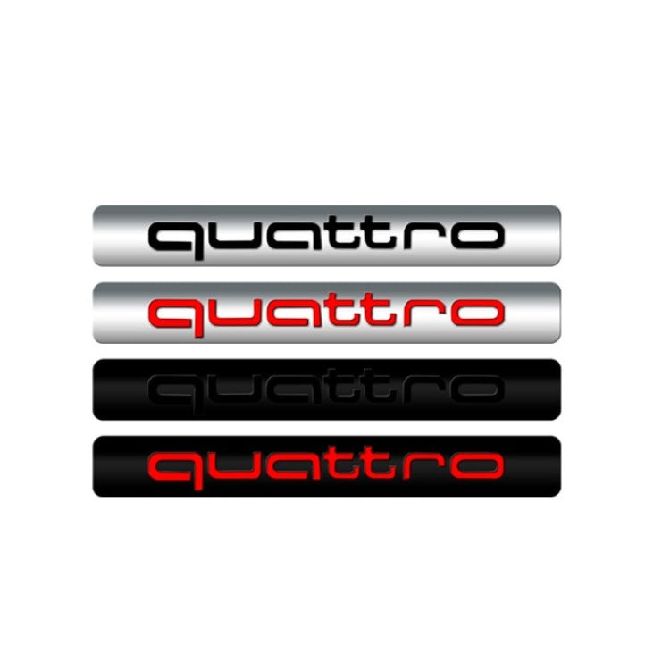 Logo Quattro Audi Emblème Intérieur Plusieurs Tailles - vue de face - Becquet Voiture