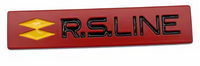 Logo R.S Line Renault - vue arrière - Becquet Voiture