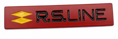 Logo R.S Line Renault - vue arrière - Becquet Voiture