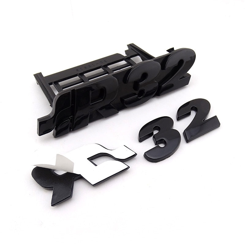 R32 VW Golf Mk4 Mk5 Logo Vorne Hinten - Montagedetail - Becquet Voiture