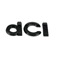 Logo Renault DCI Noir Chrome Clio Megane Scenic - vue de face - Becquet Voiture