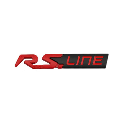 Logo Renault Sport GT Line RS 12.5cm - détail du montage - Becquet Voiture