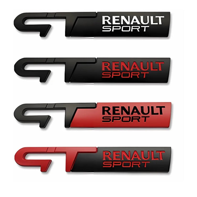 Logo Renault Sport GT Line RS 12.5cm - vue de face - Becquet Voiture