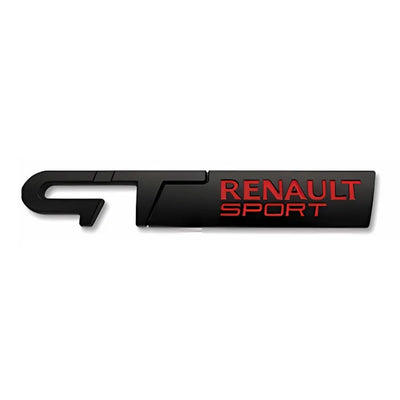 Logo Renault Sport GT Line RS 12.5cm - vue de trois-quarts 2 - Becquet Voiture