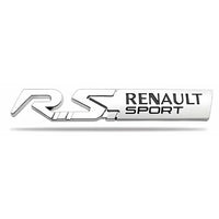 Logo Renault Sport RS Badge 125mm - détail du montage - Becquet Voiture