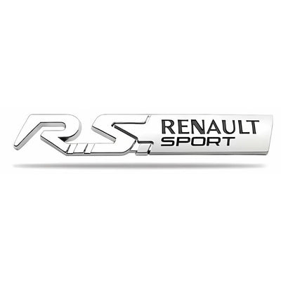 Logo Renault Sport RS Badge 125mm - détail du montage - Becquet Voiture