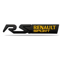 Logo Renault Sport RS Badge 125mm - installé sur véhicule - Becquet Voiture