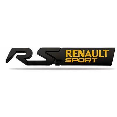 Logo Renault Sport RS Badge 125mm - installé sur véhicule - Becquet Voiture
