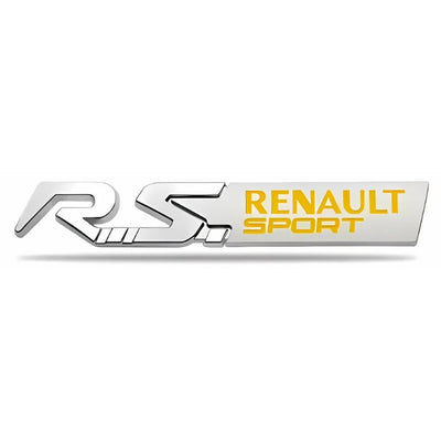 Logo Renault Sport RS Badge 125mm - packshot studio - Becquet Voiture
