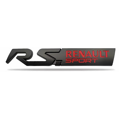 Logo Renault Sport RS Badge 125mm - vue arrière - Becquet Voiture