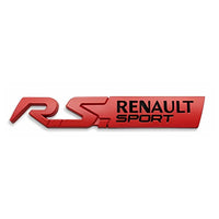 Logo Renault Sport RS Badge 125mm - vue de dessus - Becquet Voiture