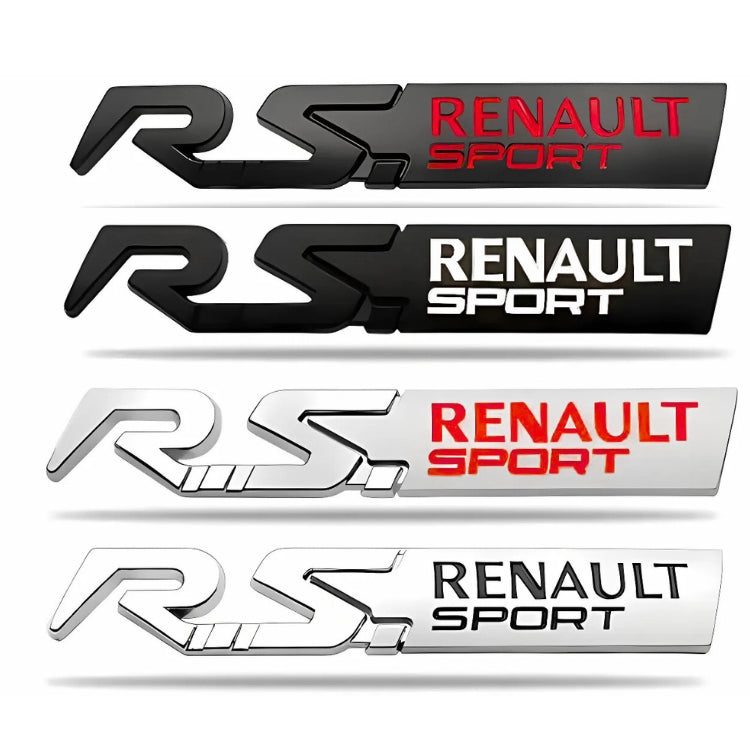 Logo Renault Sport RS Badge 125mm - vue de face - Becquet Voiture