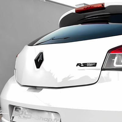 Logo Renault Sport RS Badge 125mm - vue de profil - Becquet Voiture