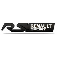 Logo Renault Sport RS Badge 125mm - vue de trois-quarts - Becquet Voiture