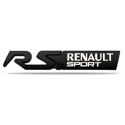 Logo Renault Sport RS Badge 125mm - vue de trois-quarts - Becquet Voiture