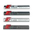 Logo RS Edition Badge Autocollant Audi 9x1.6cm