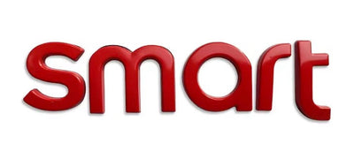 Logo Smart Métal Autocollant 11.5cm - vue arrière - Becquet Voiture