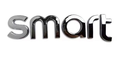 Logo Smart Métal Autocollant 11.5cm - vue de face - Becquet Voiture