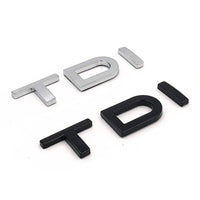 Logo TDI Audi VW Emblème Calandre Coffre - vue de face 2 - Becquet Voiture