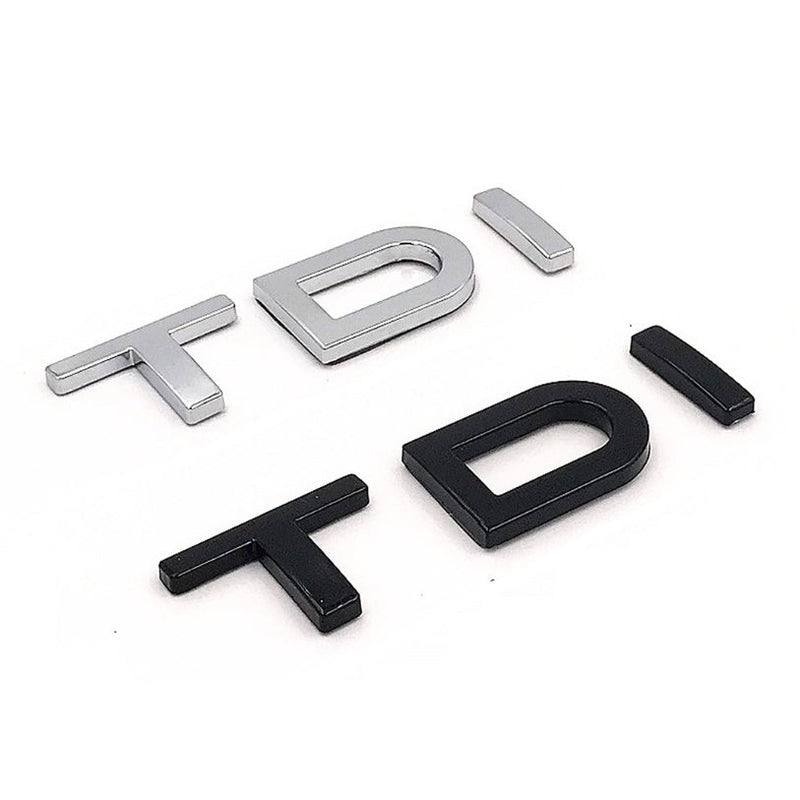 Logo TDI Audi VW Emblème Calandre Coffre - vue de face 2 - Becquet Voiture