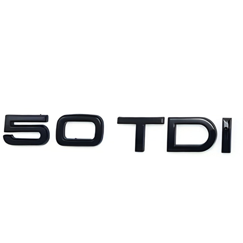Logo TDI Audi VW Emblème Calandre Coffre - vue de profil 4 - Becquet Voiture