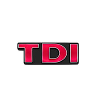 Logo TDI Audi VW Emblème Calandre Coffre - vue de trois-quarts 3 - Becquet Voiture