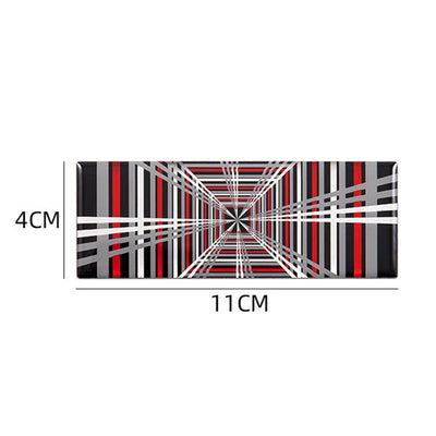 Logo Tesla PLAID 11x4cm Noir Model S X - vue arrière - Becquet Voiture
