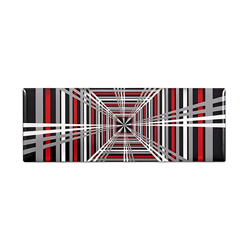Logo Tesla PLAID 11x4cm Noir Model S X - vue de face - Becquet Voiture