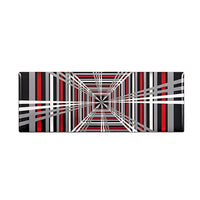 Logo Tesla PLAID 11x4cm Noir Model S X - vue de face - Becquet Voiture