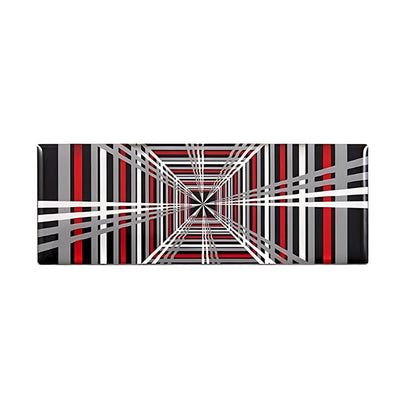 Logo Tesla PLAID 11x4cm Noir Model S X - vue de face - Becquet Voiture