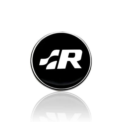 Logo Volant Aluminium VW Golf 5 6 7 GTI R - installé sur véhicule - Becquet Voiture