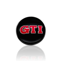 Logo Volant Aluminium VW Golf 5 6 7 GTI R - vue arrière - Becquet Voiture