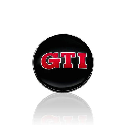 Logo Volant Aluminium VW Golf 5 6 7 GTI R - vue arrière - Becquet Voiture