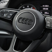 Logo Volant Audi Autocollant Intérieur - vue arrière - Becquet Voiture