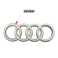 Logo Volant Audi Autocollant Intérieur - vue de profil - Becquet Voiture