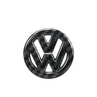 Logo Volant VW Golf 7 Noir 40mm 50mm - installé sur véhicule - Becquet Voiture