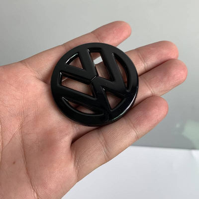 Logo Volant VW Golf 7 Noir 40mm 50mm - vue arrière - Becquet Voiture