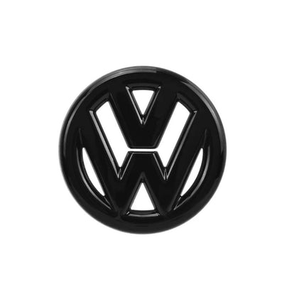 Logo Volant VW Golf 7 Noir 40mm 50mm - vue de trois-quarts - Becquet Voiture