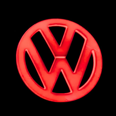 Logo VW Arrière LED Golf 5 6 7 Chrome 110mm - vue de profil - Becquet Voiture