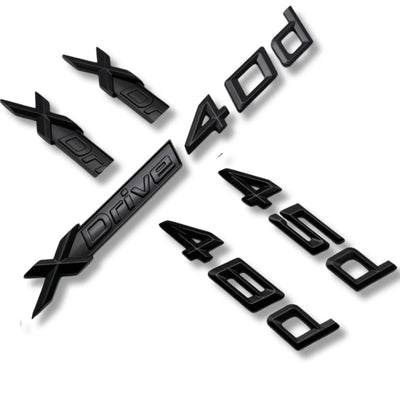 Logo Xdrive BMW X1 X2 X3 X4 X5 X6 X7 - détail du montage - Becquet Voiture
