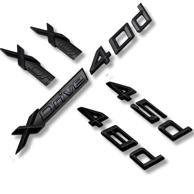 Logo Xdrive BMW X1 X2 X3 X4 X5 X6 X7 - Montagedetail - Becquet Voiture