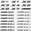Logo Xdrive BMW X1 X2 X3 X4 X5 X6 X7