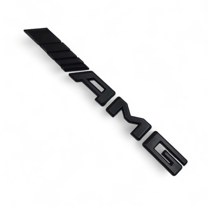 Logos Badges de Coffre Noir Mercedes A45 A45s A35 AMG - installé sur véhicule - Becquet Voiture