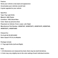 2er-Set Nebelscheinwerfer Audi A6 C8 2019–2023 - Nahansicht - Becquet Voiture