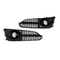 Lot 2 Calandres Antibrouillard Noires Audi A8 S8 2015-2017 - détail du montage - Becquet Voiture