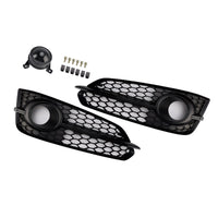 Lot 2 Calandres Antibrouillard Noires Audi A8 S8 2015-2017 - vue arrière - Becquet Voiture