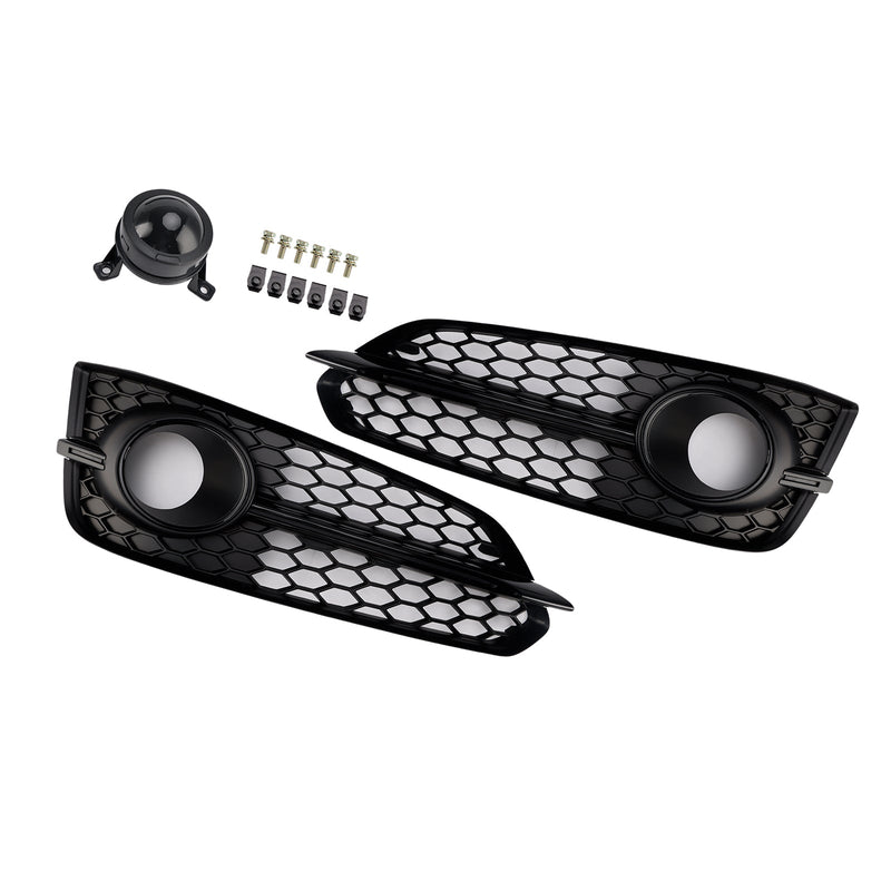Lot 2 Calandres Antibrouillard Noires Audi A8 S8 2015-2017 - vue arrière - Becquet Voiture